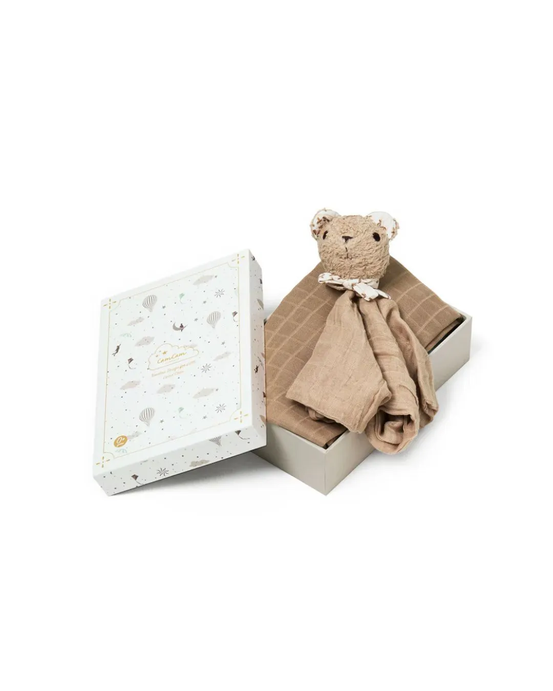Cam Cam Copenhagen - zestaw prezentowy z przytulanką dla niemowląt Dreamland Cam Cam Copenhagen - zestaw prezentowy z przytulanką dla niemowląt Dreamland