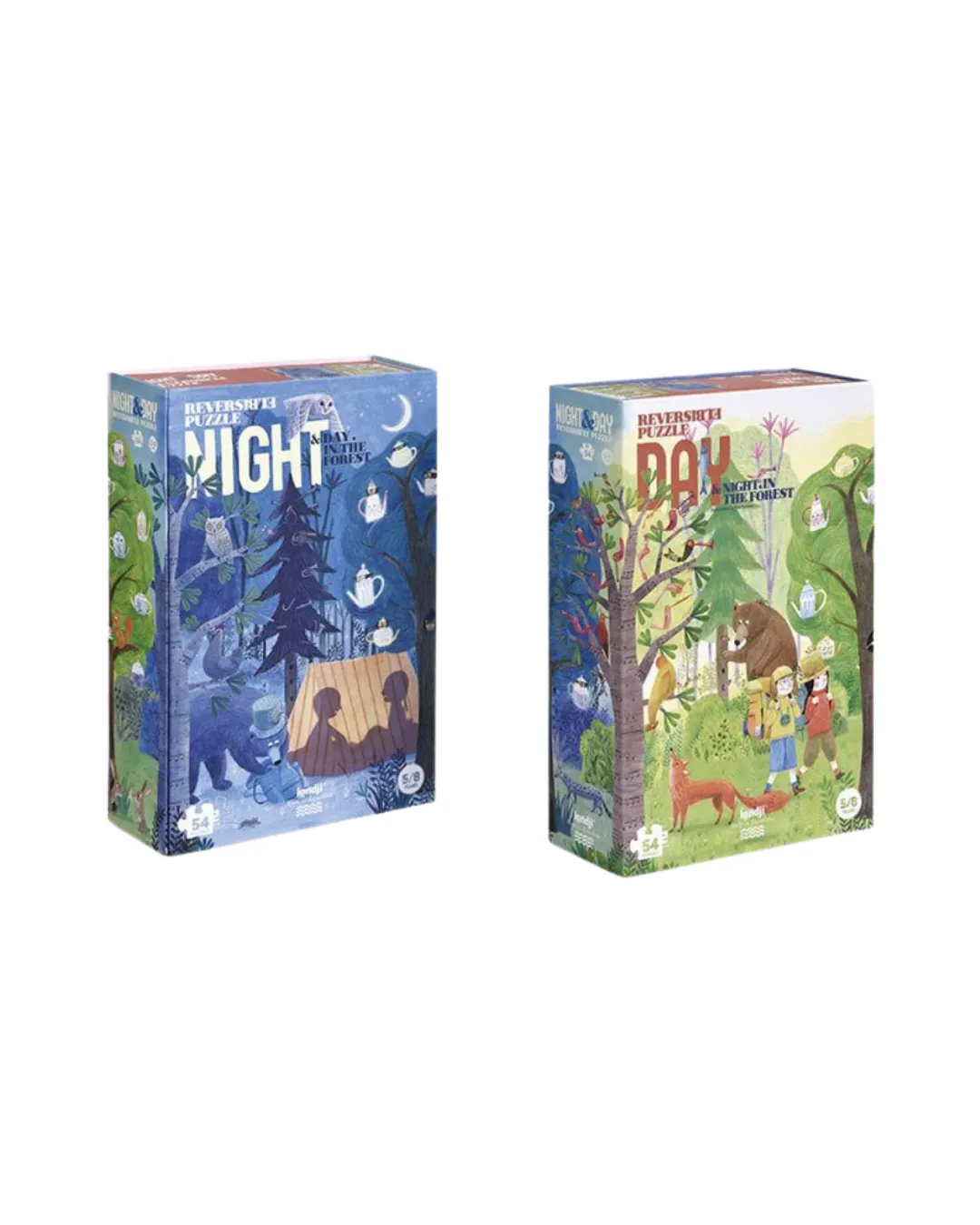 Londji - dwustronne puzzle dla dzieci Dzień i Noc