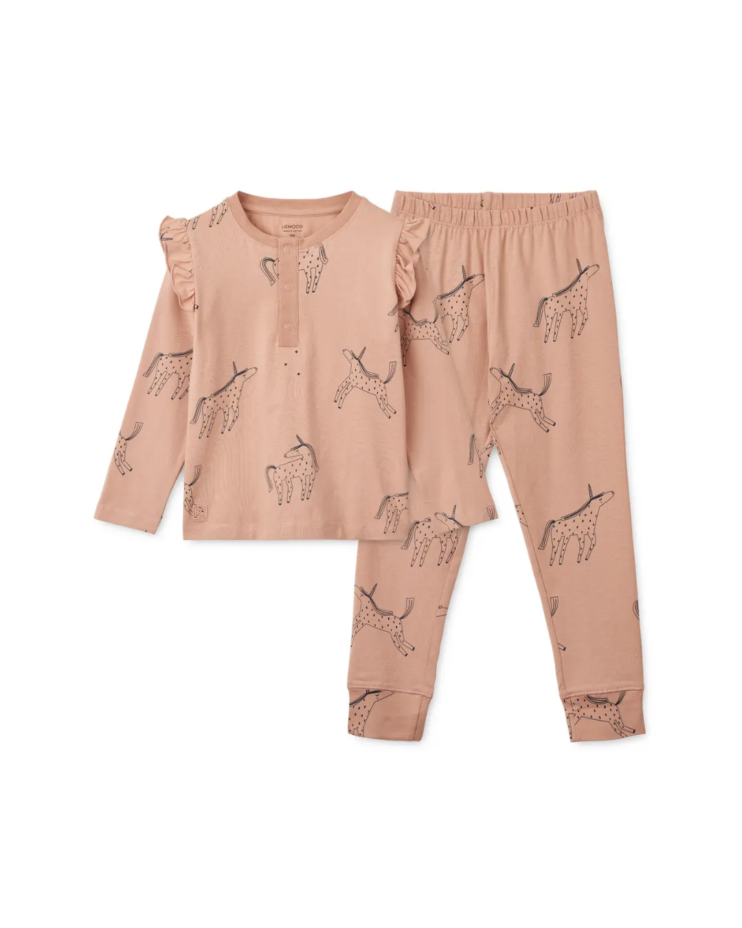Liewood - piżama dziecięca Wilhelm Printed Frill Pyjamas Set Liewood - piżama dziecięca Wilhelm Printed Frill Pyjamas Set