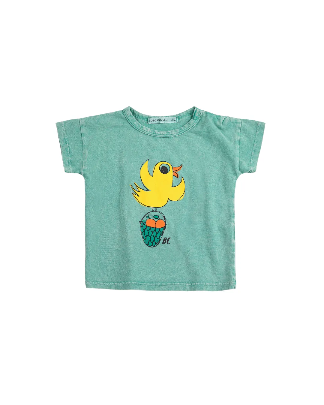 BOBO CHOSES - t-shirt niemowlęcy z krótkim rękawem Flying Oranges