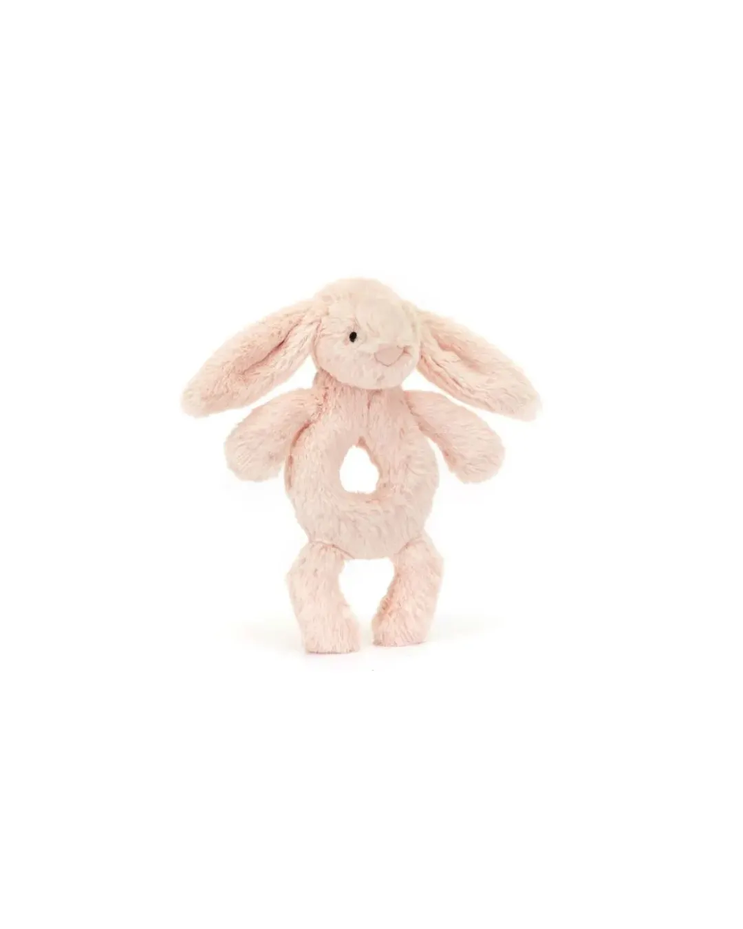 Jellycat - króliczek grzechotka pudrowy róż 18 cm