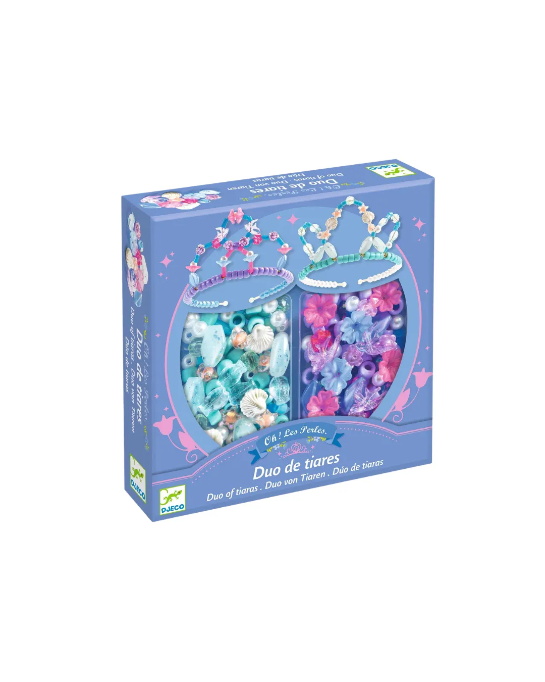 Djeco - zestaw do tworzenia biżuterii 2 tiary niebieski