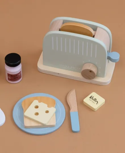 Little Dutch - drewniany toster z akcesoriami
