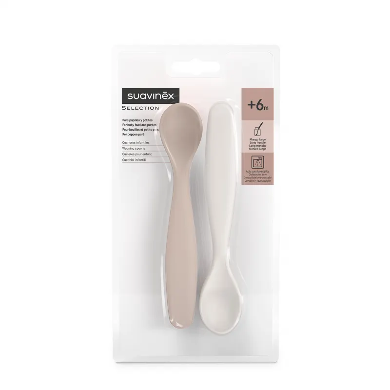 Suavinex - Łyżeczki do karmienia 2szt. Wonderland Beż/róż Suavinex - Łyżeczki do karmienia 2szt. Wonderland Beż/róż