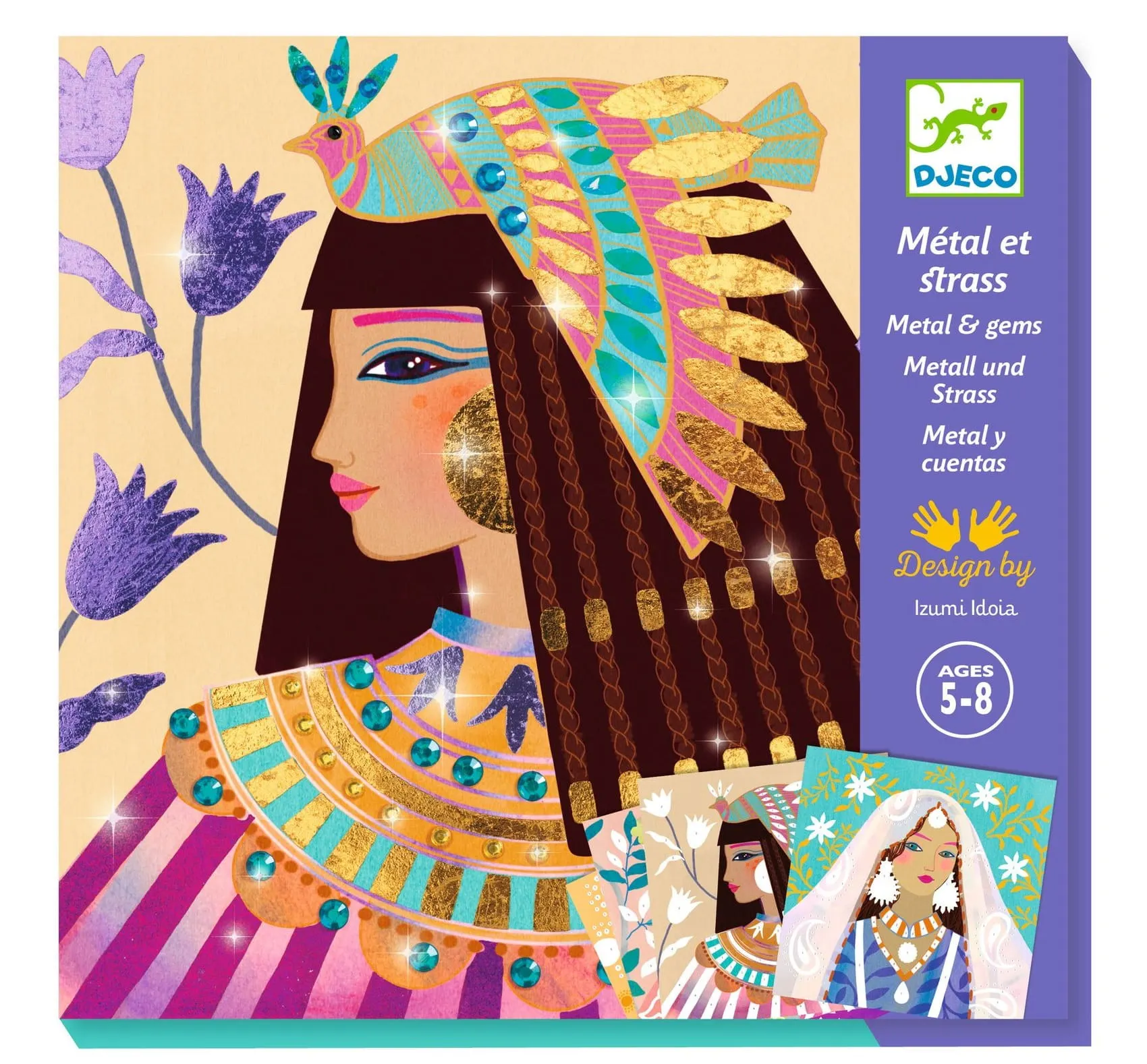 Djeco - zestaw artystyczny z folią transferową Biżuteria Djeco - zestaw artystyczny z folią transferową Biżuteria