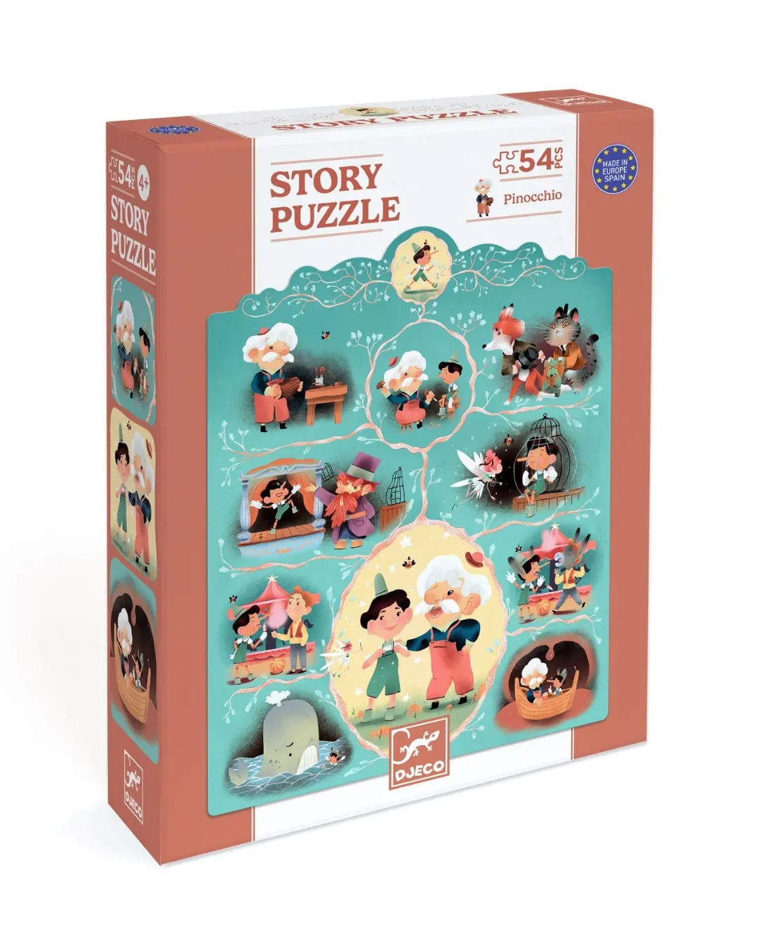 Djeco - puzzle Pinokio 54 elementy