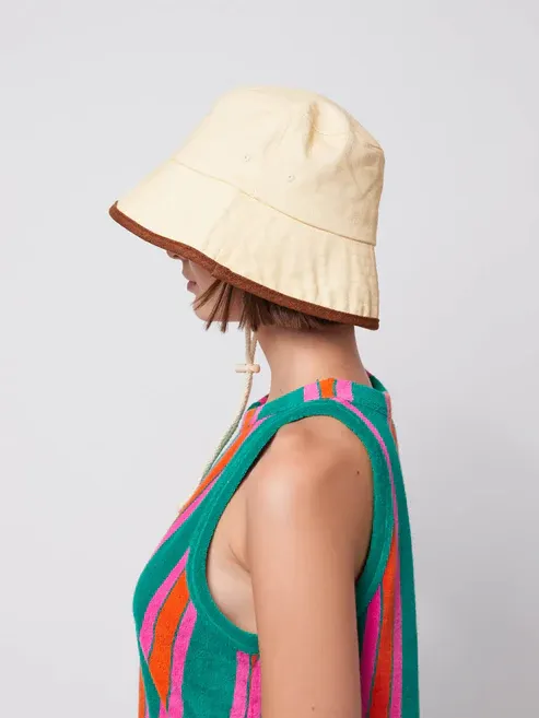 BOBO CHOSES - kapelusz bawełniany Joy light brown jasnobrązowy 