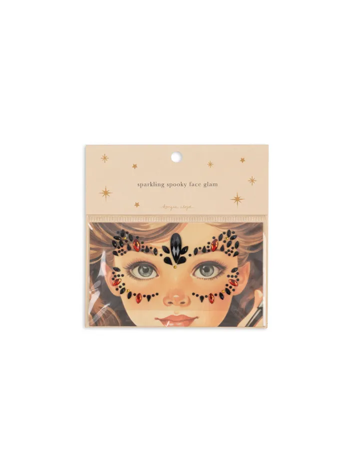 Konges Sløjd - naklejki do twarzy Halloween Face Jewels Red/Black