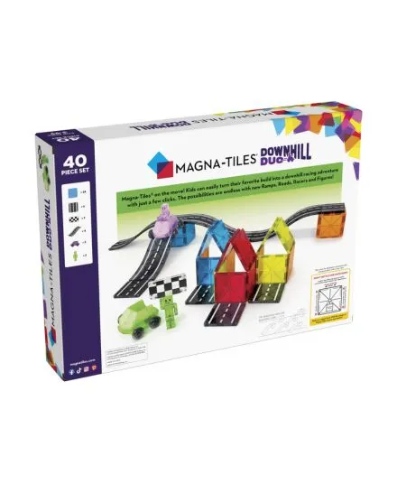 Magna-Tiles - klocki magnetyczne droga wyścigowa Downhill Duo 40 elementów Magna-Tiles - klocki magnetyczne droga wyścigowa Downhill Duo 40 elementów