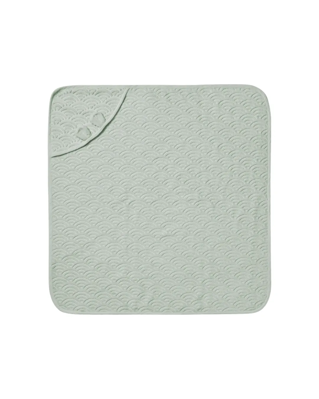 Cam Cam Copenhagen - ręcznik niemowlęcy z kapturem z uszkami Dusty Green Cam Cam Copenhagen - ręcznik niemowlęcy z kapturem z uszkami Dusty Green