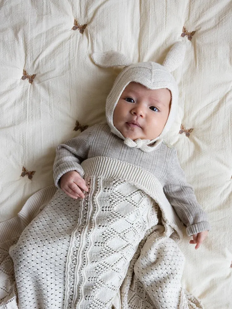 Cam Cam Copenhagen - haftowany kocyk dla dzieci OCS Butterfly