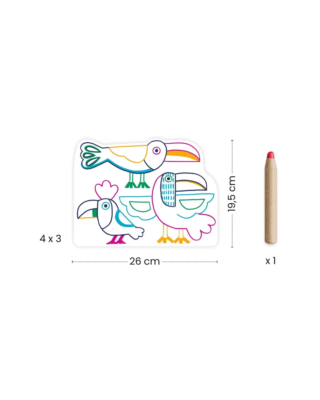 Djeco - magiczne kolorowanki Dzikie Rodzinki