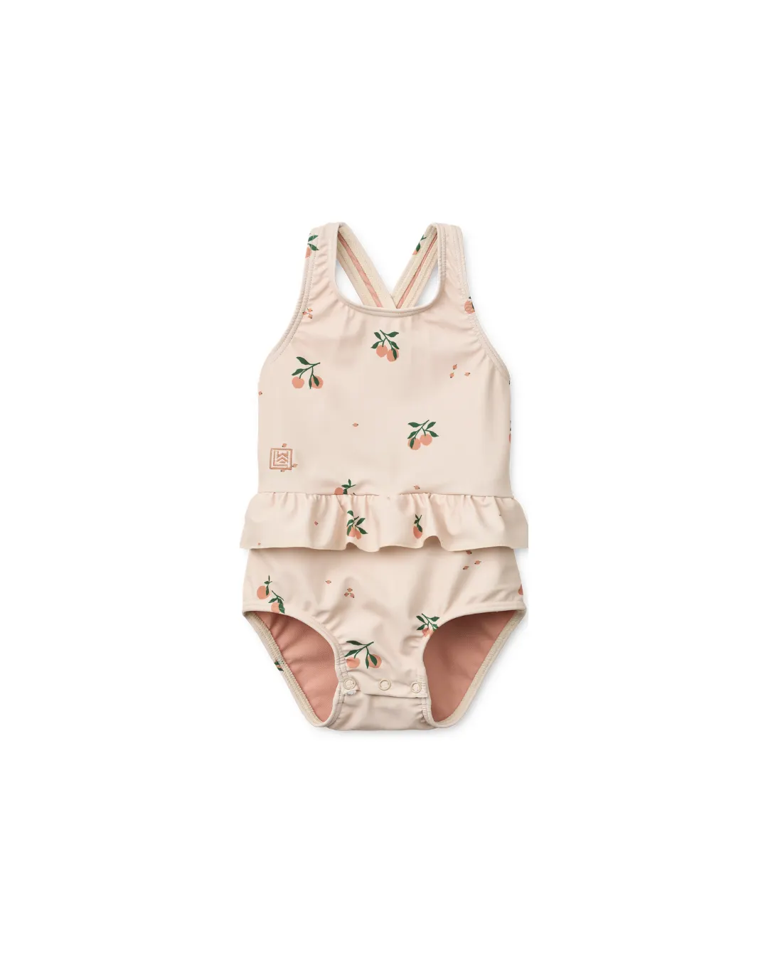 Liewood - jednoczęściowy strój kąpielowy Amara Baby Printed Peach / Sea shell