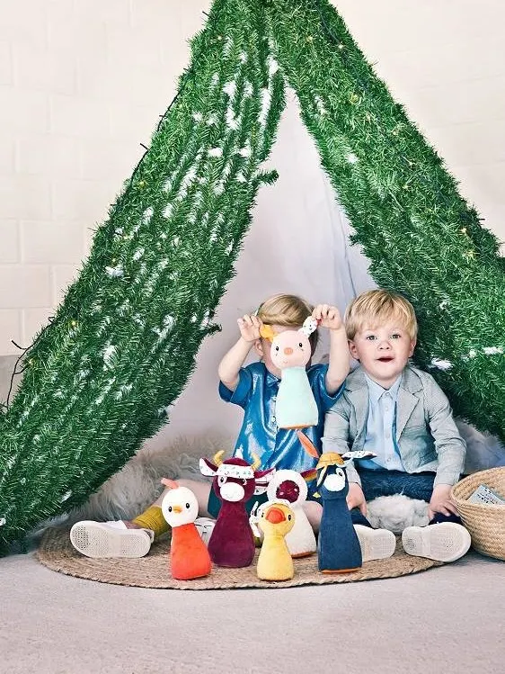 Lilliputiens - miękkie kręgle zabawki z piłką dzwoneczkiem Farma Lilliputiens - miękkie kręgle zabawki z piłką dzwoneczkiem Farma