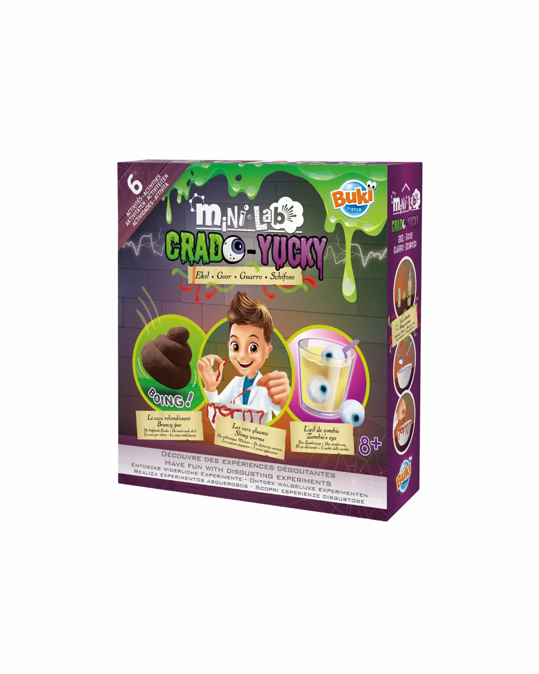 Buki - zestaw do tworzenia obrzydliwych eksperymentów Mini lab FUUUJ!