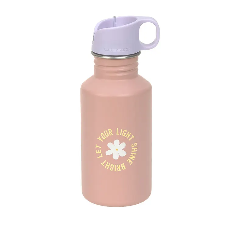 Lassig - bidon ze stali nierdzewnej z ustnikiem i uchwytem 500 ml Pattern Party Rose/Lilac Lassig - bidon ze stali nierdzewnej z ustnikiem i uchwytem 500 ml Pattern Party Rose/Lilac