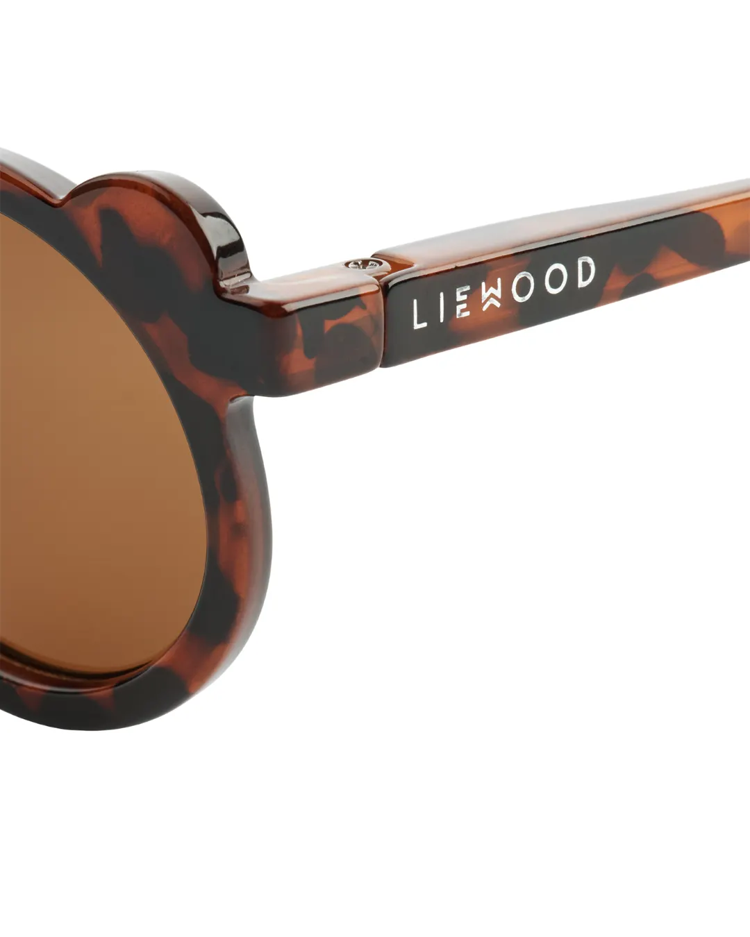 Liewood - okulary przeciwsłoneczne Darla Mr. Bear dla maluchów 1-3 lata Dark Tortoise Shiny