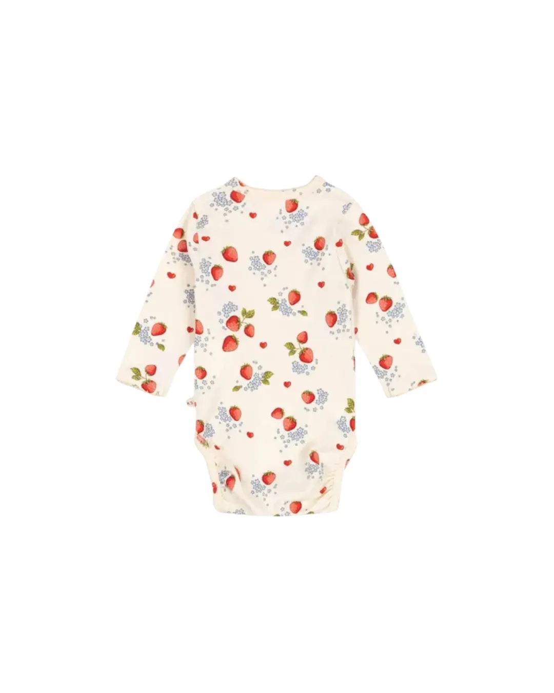 Konges Sløjd - body niemowlęce kopertowe Newborn Basic GOTS Marmalade