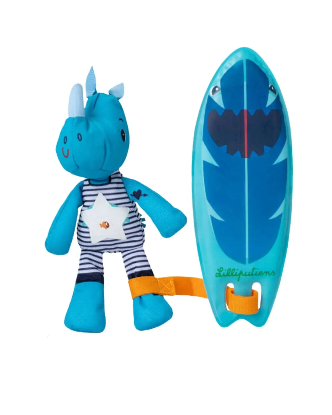 Lilliputiens - przytulanka do kąpieli dla dzieci surfer Nosorożec Marius Lilliputiens - przytulanka do kąpieli dla dzieci surfer Nosorożec Marius