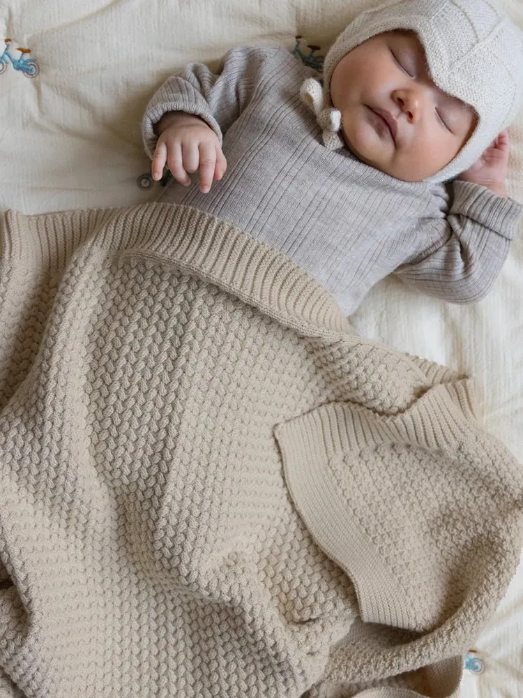 Cam Cam Copenhagen - ażurowy kocyk Harper GOTS Hazel Cam Cam Copenhagen - ażurowy kocyk Harper GOTS Hazel