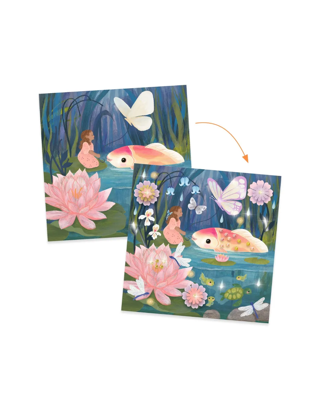 Djeco - zestaw artystyczny 4 w 1 Calineczka Djeco - zestaw artystyczny 4 w 1 Calineczka