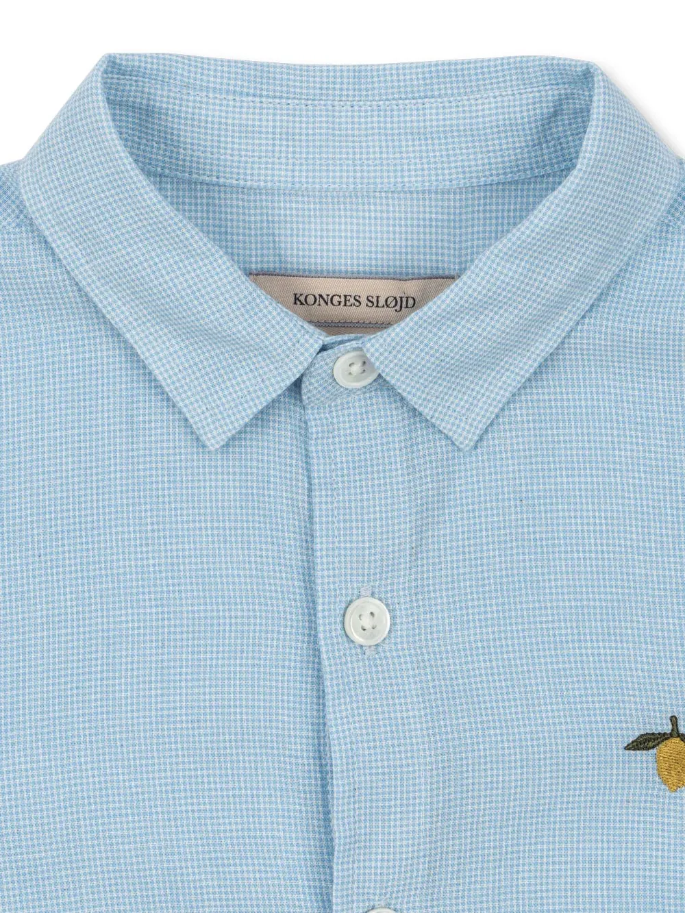 Konges Sløjd - bawełniana koszula Fran GOTS Blue Check Konges Sløjd - bawełniana koszula Fran GOTS Blue Check