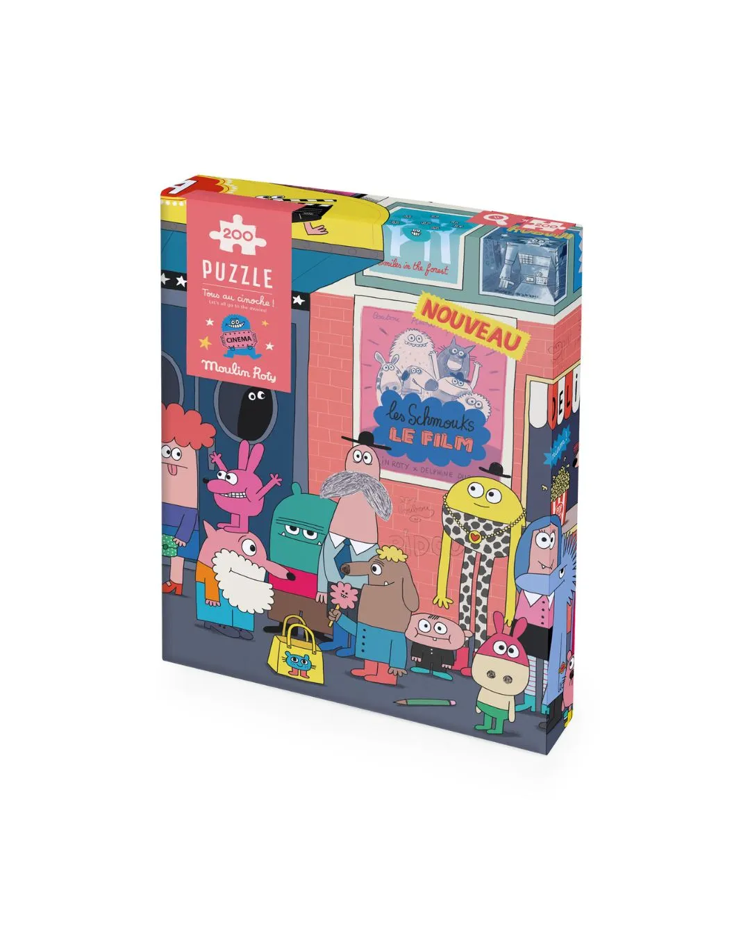 Moulin Roty - puzzle obserwacyjne 200 elementów Wyjście do kina Moulin Roty - puzzle obserwacyjne 200 elementów Wyjście do kina