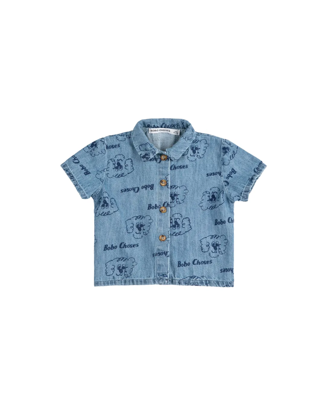 BOBO CHOSES - koszula jeansowa dziecięca Pickles The Dog All Over