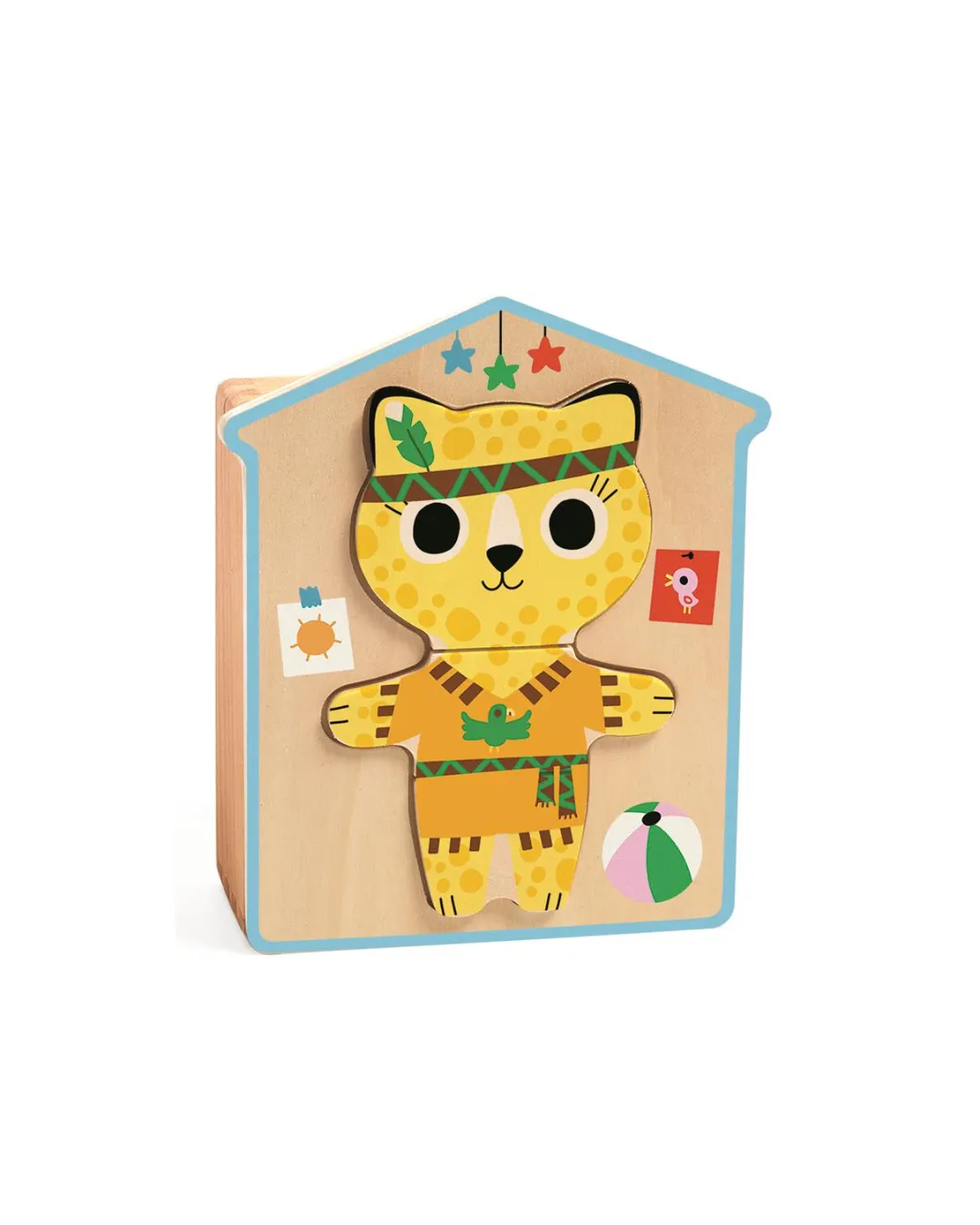 Djeco - drewniane puzzle przebieranki