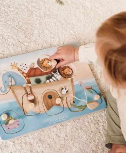 Little Dutch - puzzle dźwiękowe dla dzieci Arka Noego Little Dutch - puzzle dźwiękowe dla dzieci Arka Noego