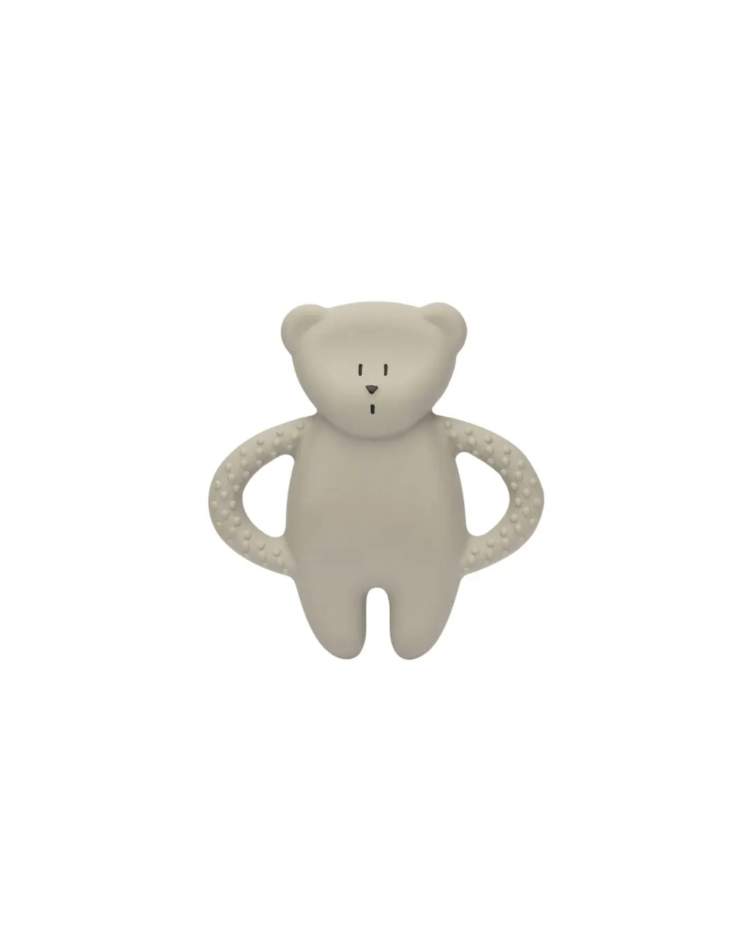 Moonie - gryzak niemowlęcy Miś z naturalnego kauczuku Gray Moonie - gryzak niemowlęcy Miś z naturalnego kauczuku Gray