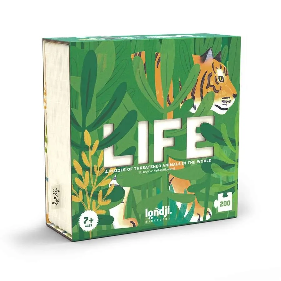 Londji - puzzle life zagrożone gatunki zwierząt Londji - puzzle life zagrożone gatunki zwierząt
