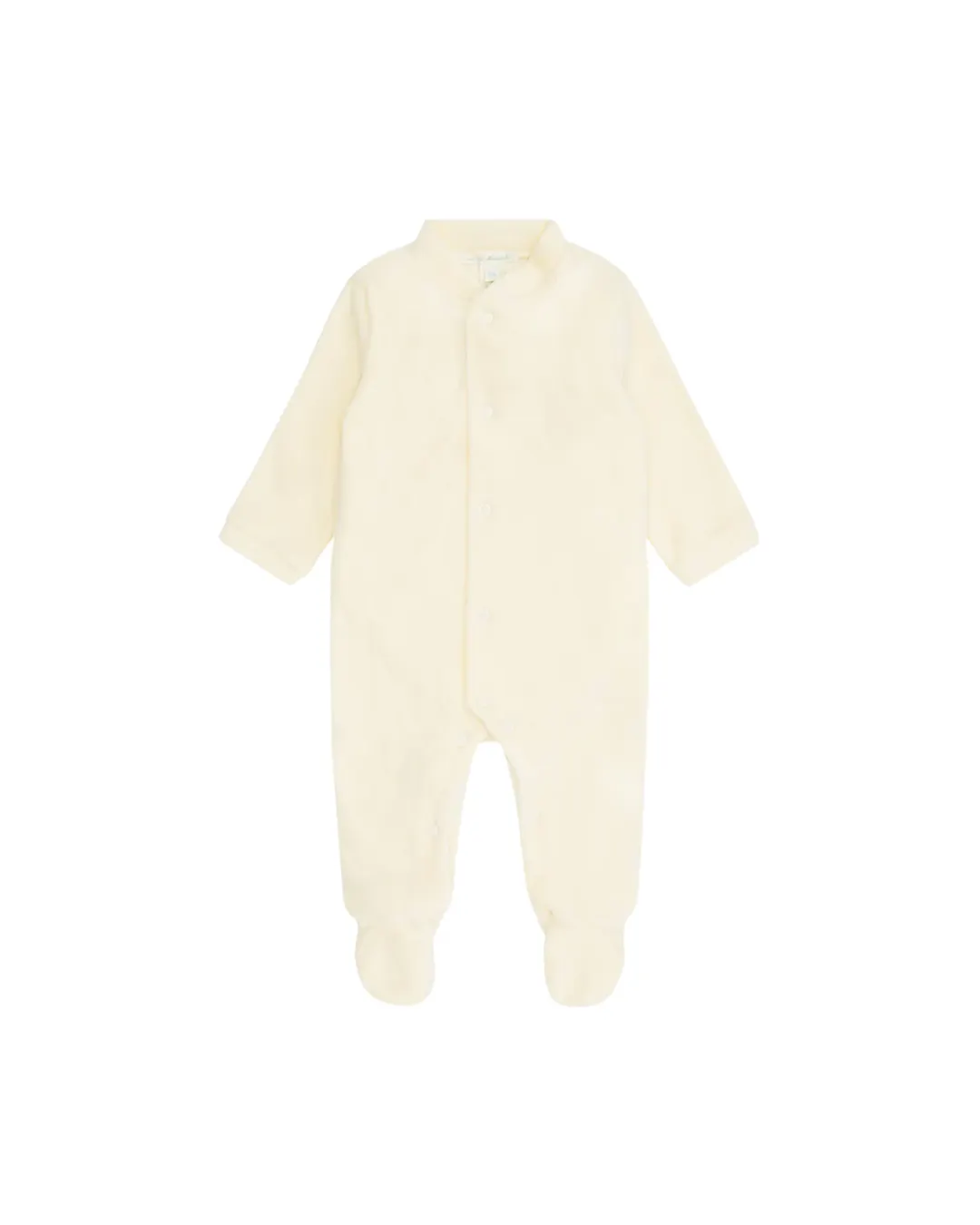 Welurowy pajacyk niemowlęcy kremowy Marie-Chantal Velour Angel Wing Welurowy pajacyk niemowlęcy kremowy Marie-Chantal Velour Angel Wing