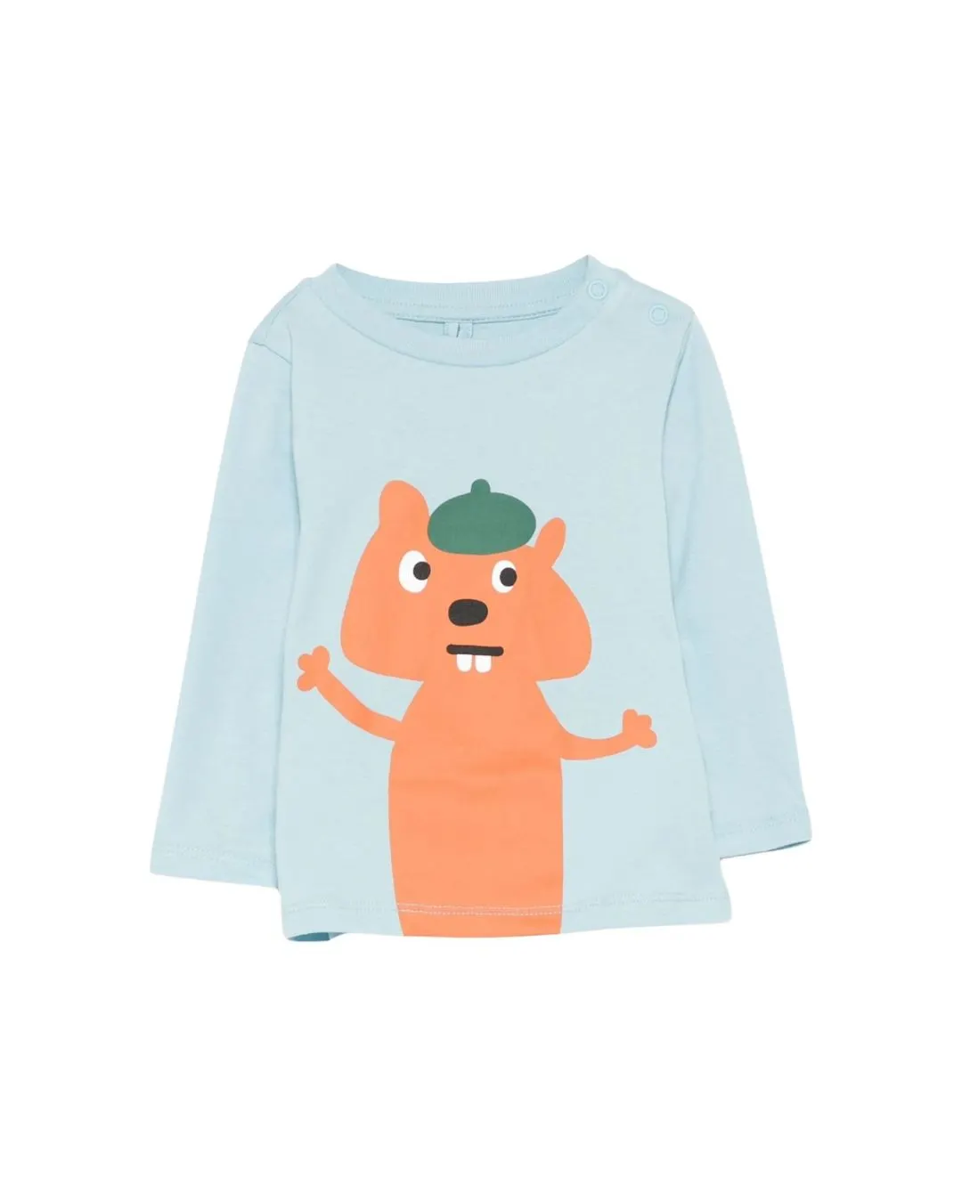 Stella McCartney - koszulka chłopięca z długim rękawem Squirrel Print