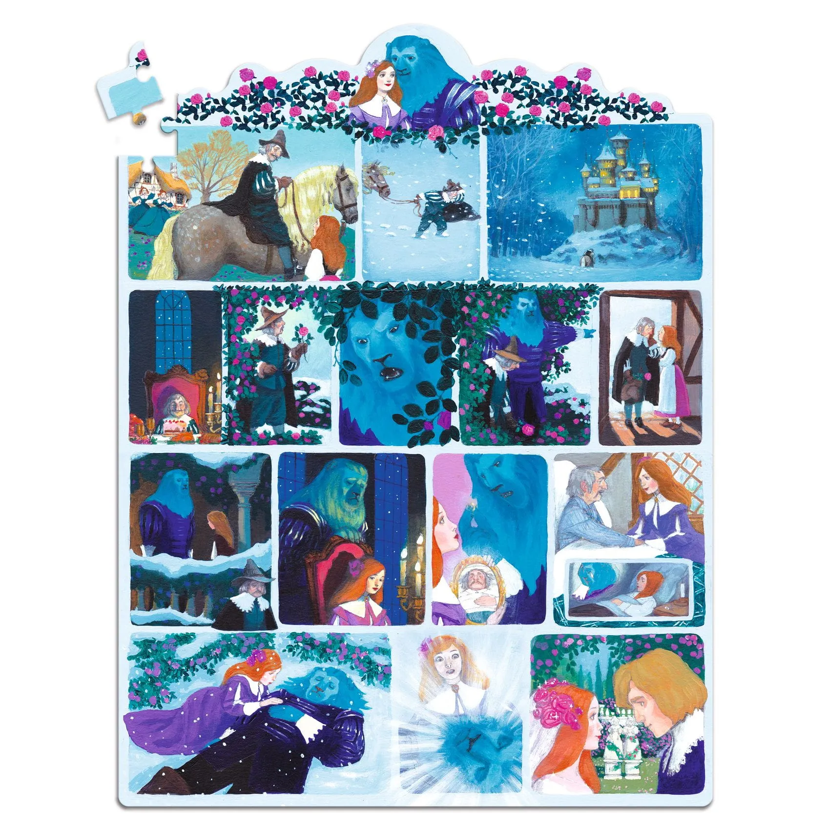 Djeco - puzzle Piękna i bestia 100 elementów