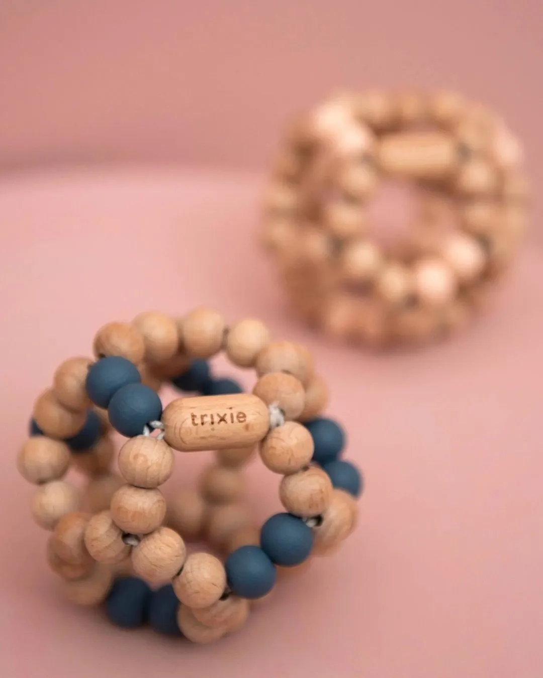 Trixie - kulka drewniane koraliki Niebieska Trixie - kulka drewniane koraliki Niebieska