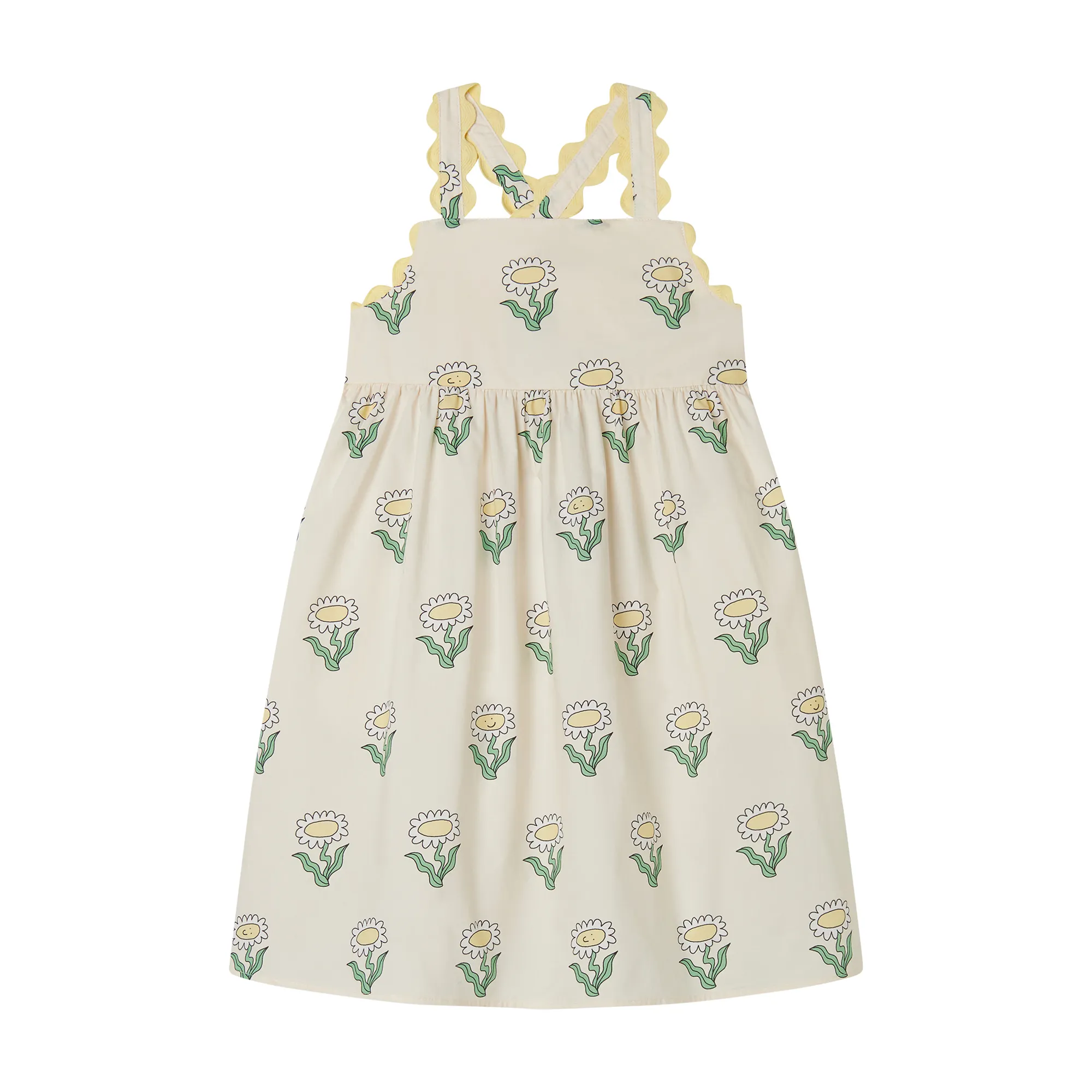 Stella McCartney - sukienka na ramiączkach Daisies Sleeveless Scalloped Trim Dress Stella McCartney - sukienka na ramiączkach Daisies Sleeveless Scalloped Trim Dress