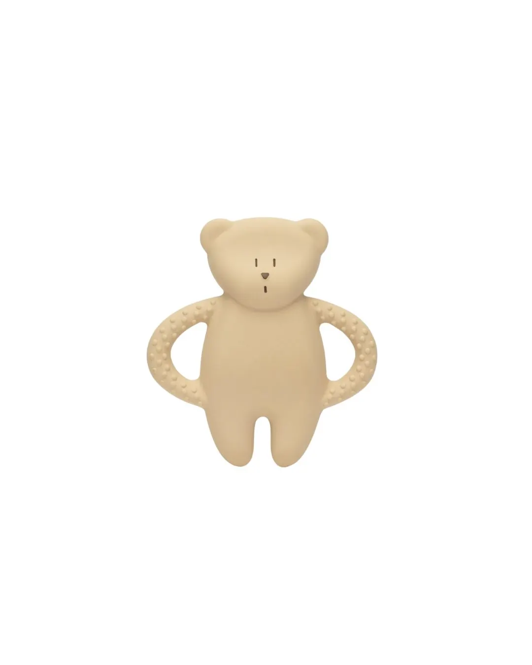 Moonie - gryzak niemowlęcy Miś z naturalnego kauczuku Sand Moonie - gryzak niemowlęcy Miś z naturalnego kauczuku Sand