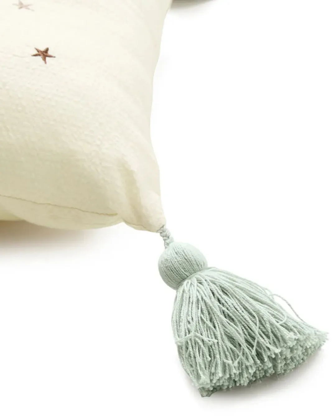 Cam Cam Copenhagen - poduszka haftowana z frędzlami OCS Balloon