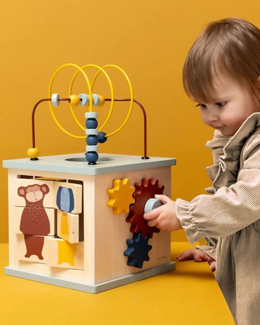 Trixie - drewniana kostka aktywności 5w1 zwierzęta