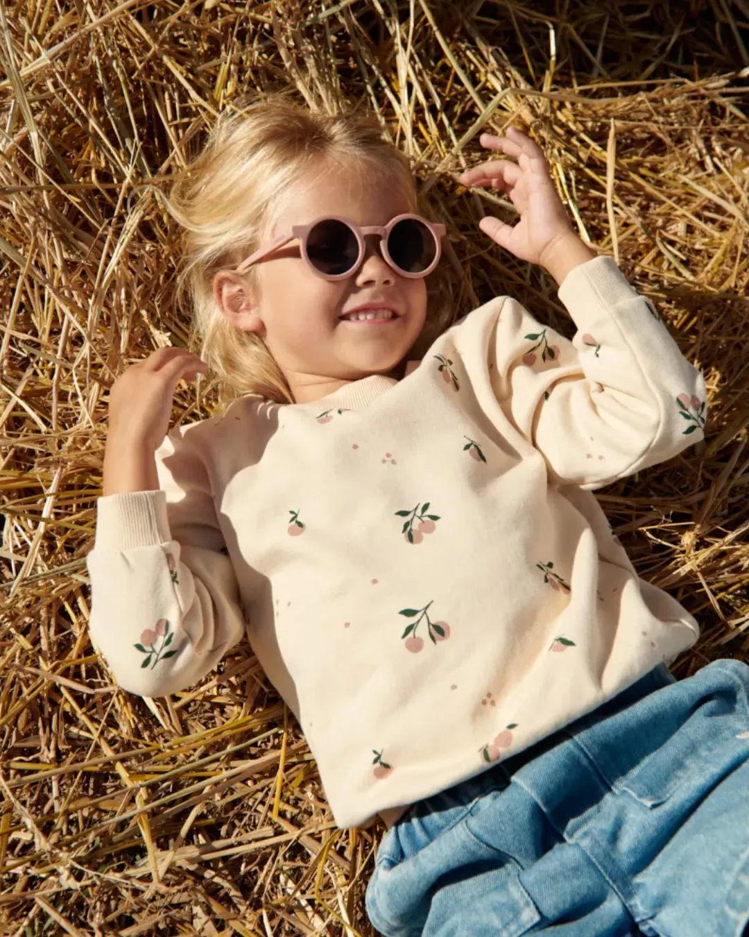 Liewood - bluza z nadrukiem Thora Peach Sea shell