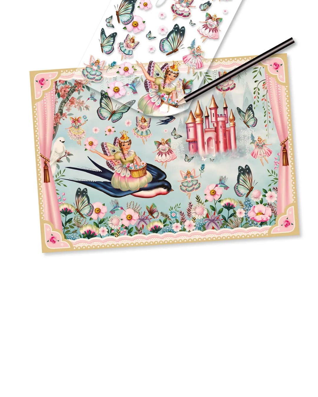 Djeco - kalkomania dla dzieci - zestaw W krainie bajek