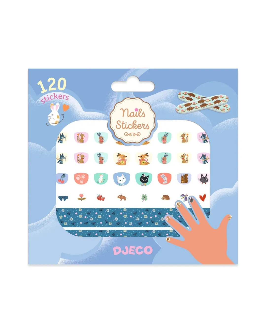 Djeco - naklejki na paznokcie dla dzieci zwierzątka Djeco - naklejki na paznokcie dla dzieci zwierzątka