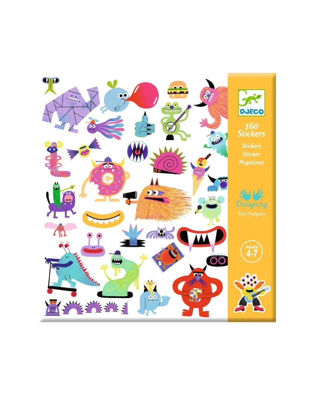 Djeco - naklejki dla dzieci potworki Djeco - naklejki dla dzieci potworki