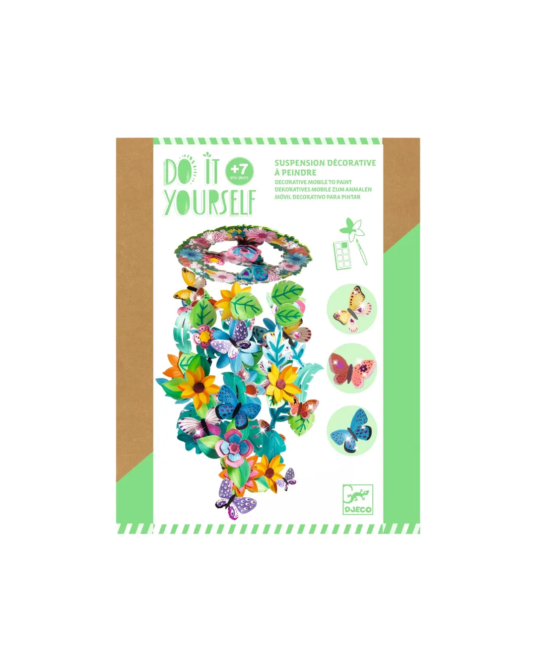 Djeco - zestaw zrób to sam - dekoracja ruchoma Kwiaty