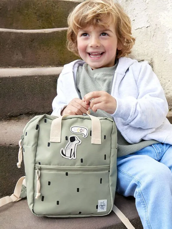 Lassig - plecak mini kwadratowy Happy Prints oliwkowy Lassig - plecak mini kwadratowy Happy Prints oliwkowy