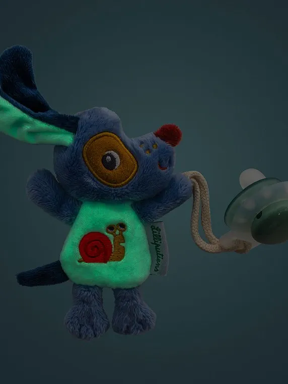 Lilliputiens - zawieszka do smoczka świecąca w ciemności Nocny mini przyjaciel Piesek Jules 0m+ Lilliputiens - zawieszka do smoczka świecąca w ciemności Nocny mini przyjaciel Piesek Jules 0m+