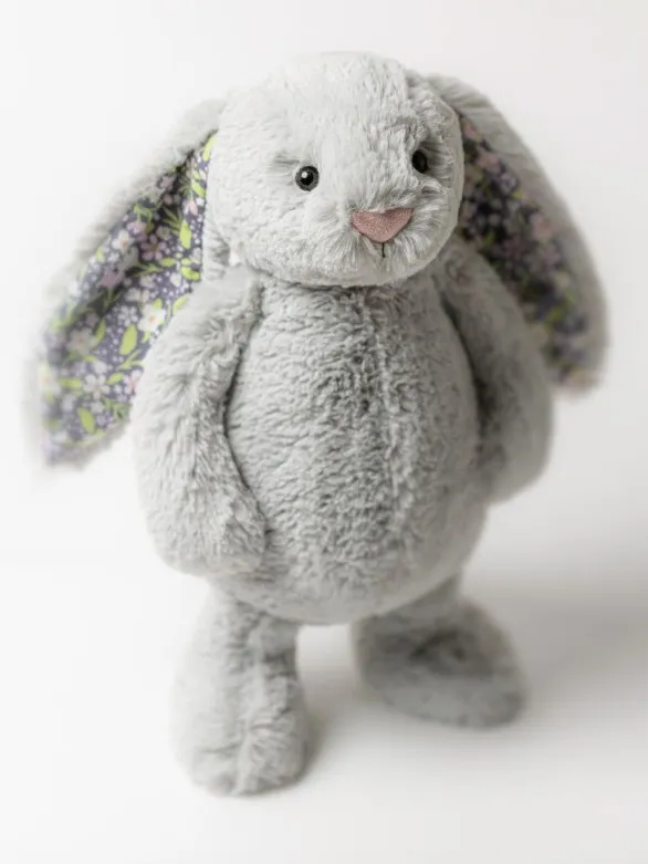 Jellycat - króliczek z Kwiecistymi Uszami Srebrny 31 cm Jellycat - króliczek z Kwiecistymi Uszami Srebrny 31 cm