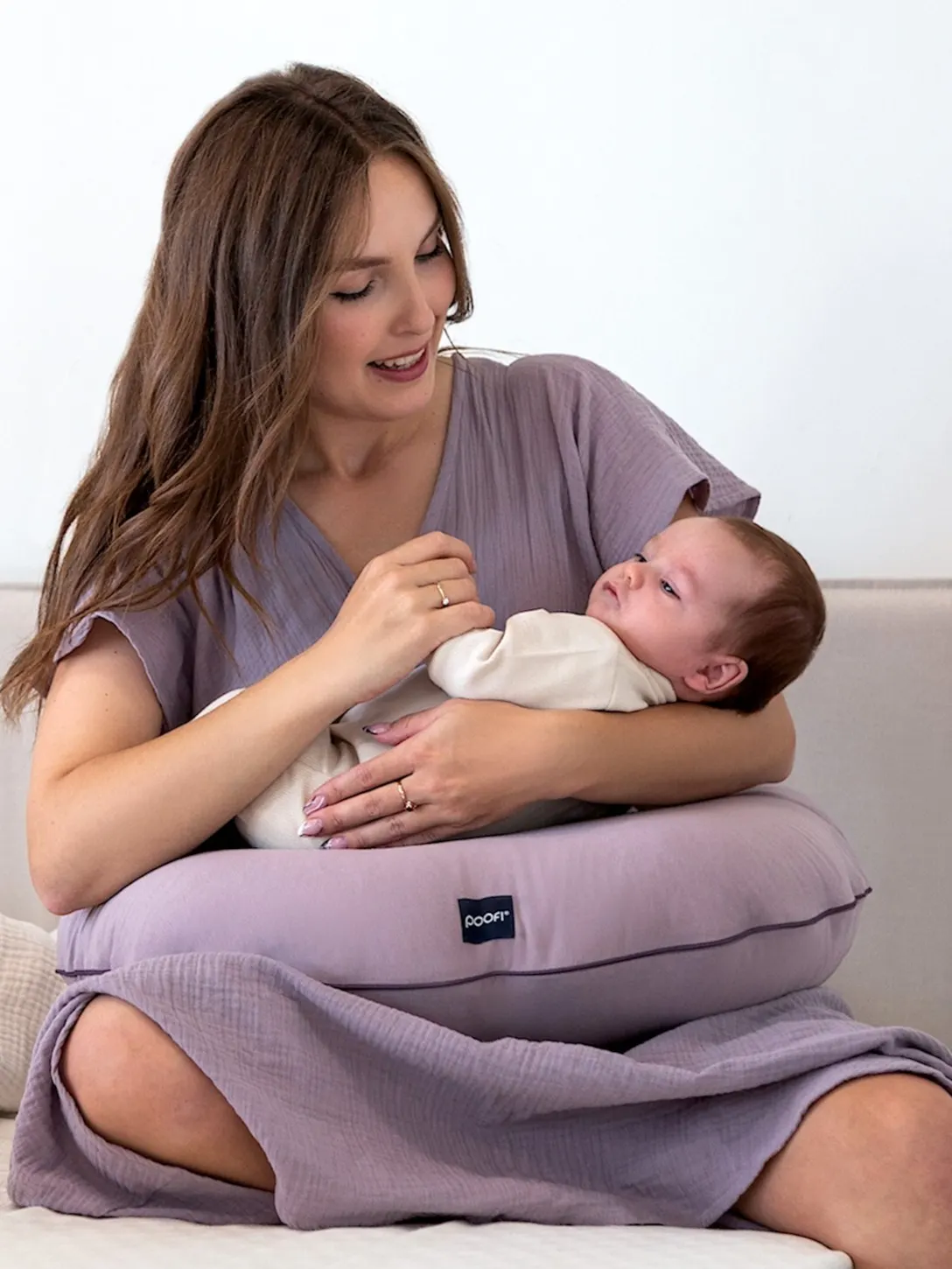 Poofi - poduszka do karmienia Organic Lawenda