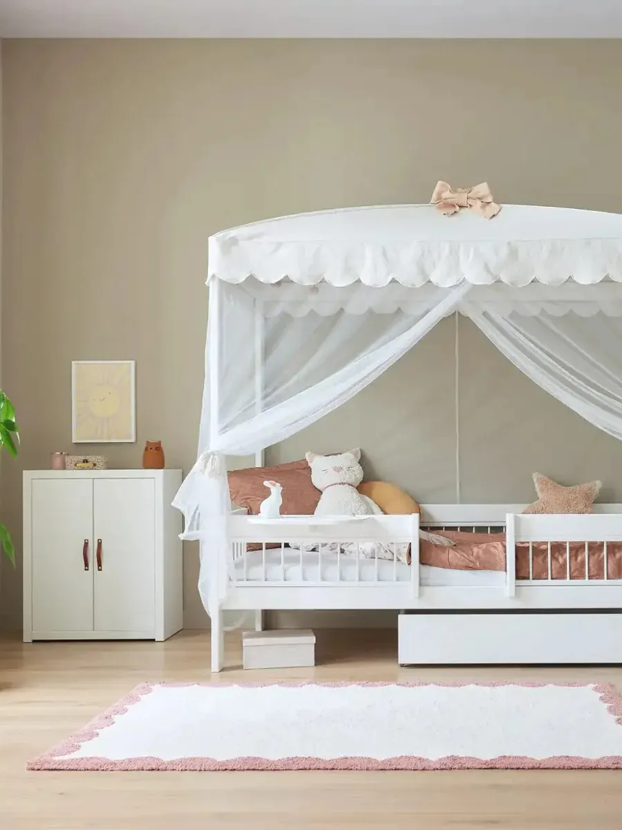 LIFETIME Kidsrooms - łóżko z baldachimem Breeze White Premium LIFETIME Kidsrooms - łóżko z baldachimem Breeze White Premium